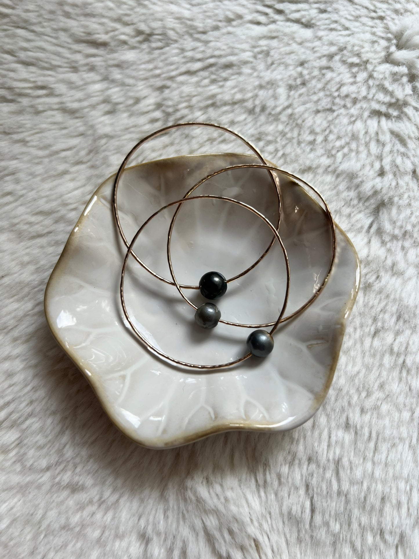 Single Tahitian Pearl Bangle